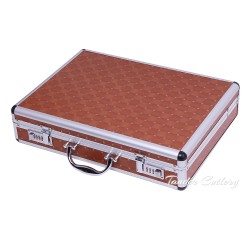 TAL-0013  72/84/86pcs Cutlery Set Aluminum Case with Wood Surface