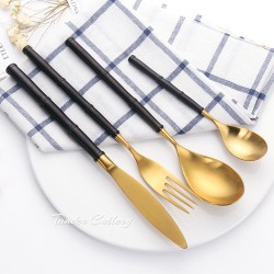 TD-4176 Bamboo cutlery set