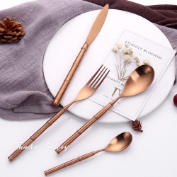 TD-4176 Bamboo cutlery set