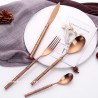 TD-4176 Bamboo cutlery set
