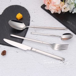 TD-40452 Knight cutlery set gold pvd
