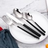 TD-40451 Knight cutlery set with black painted handle