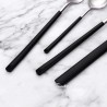 TD-40451 Knight cutlery set with black painted handle