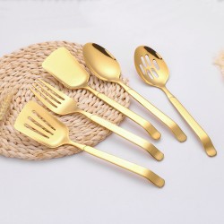Gold Hyun Color Stainless Steel 201 Kitchen Tools Utensils Set