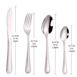 TD-2227B Parallel cutlery set