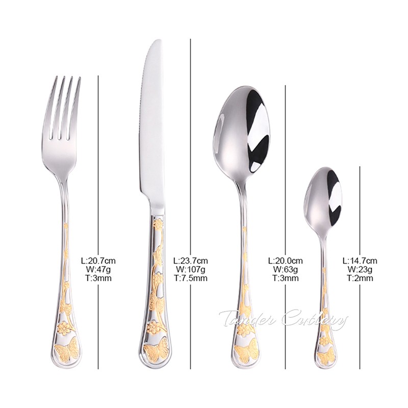 TD-2420 Butterfly cutlery set
