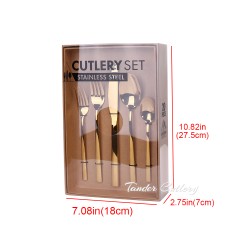 TG-0162  16/20/24pcs Cutlery Set Color Box Paper Box