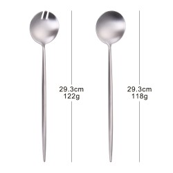 TD-41284 Carme serving spoon and fork set