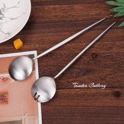 TD-41284 Carme serving spoon and fork set