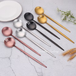 TD-41284 Carme serving spoon and fork set