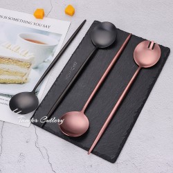 TD-41284 Carme serving spoon and fork set