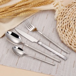 TD-40453 Knight cutlery set with sand plated handle