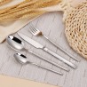 TD-40453 Knight cutlery set with sand plated handle