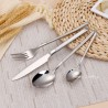 TD-40453 Knight cutlery set with sand plated handle