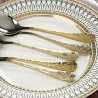 TD-1010C Phobos cutlery set with gold and laser handle