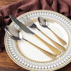 TD-1010C Phobos cutlery set with gold and laser handle