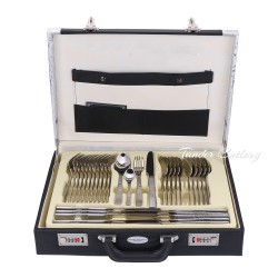 TL-0061  72/84/86pcs Cutlery Set  Leather Case
