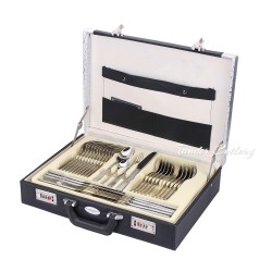 TL-0061  72/84/86pcs Cutlery Set  Leather Case